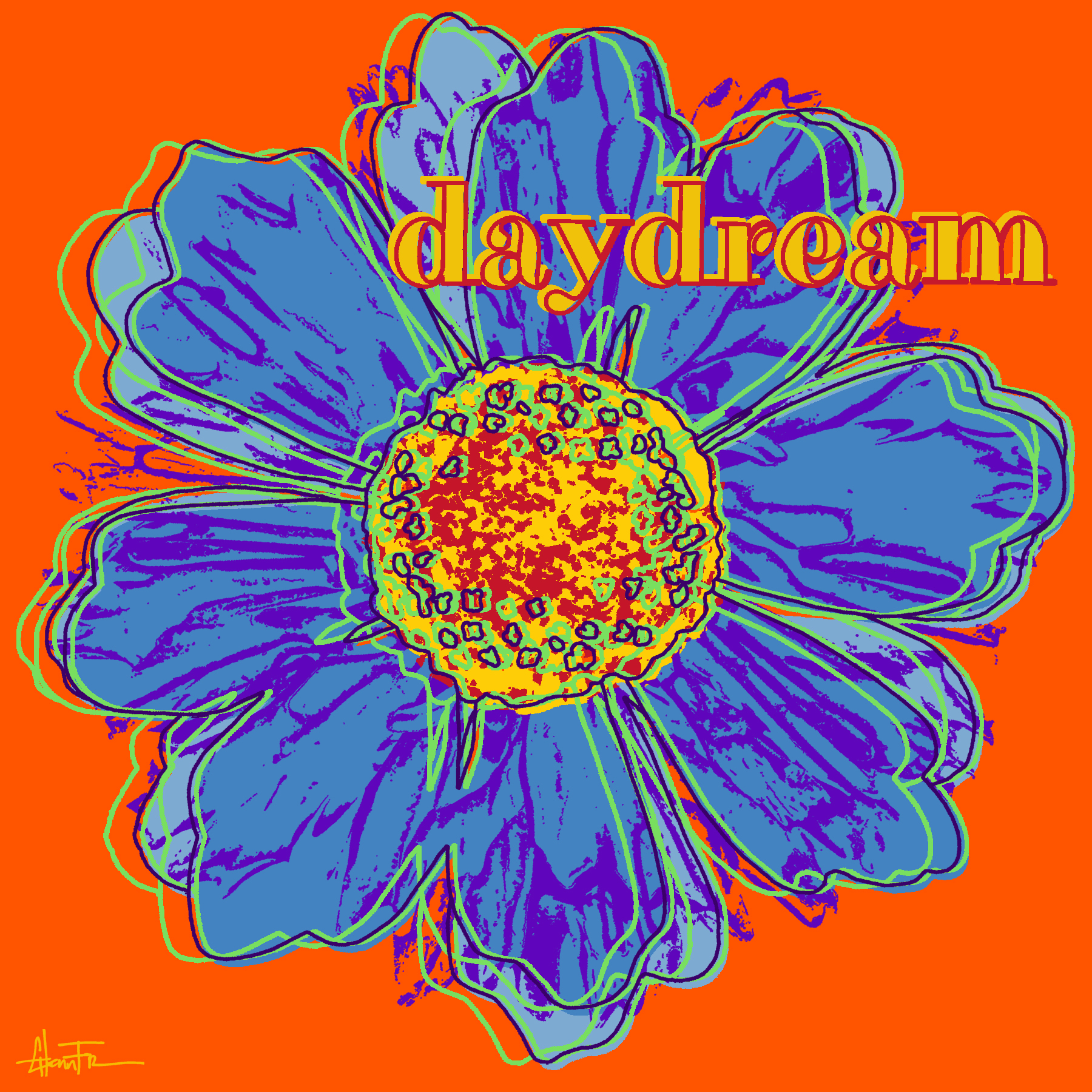 Daydream in Orange by Glenn Fry